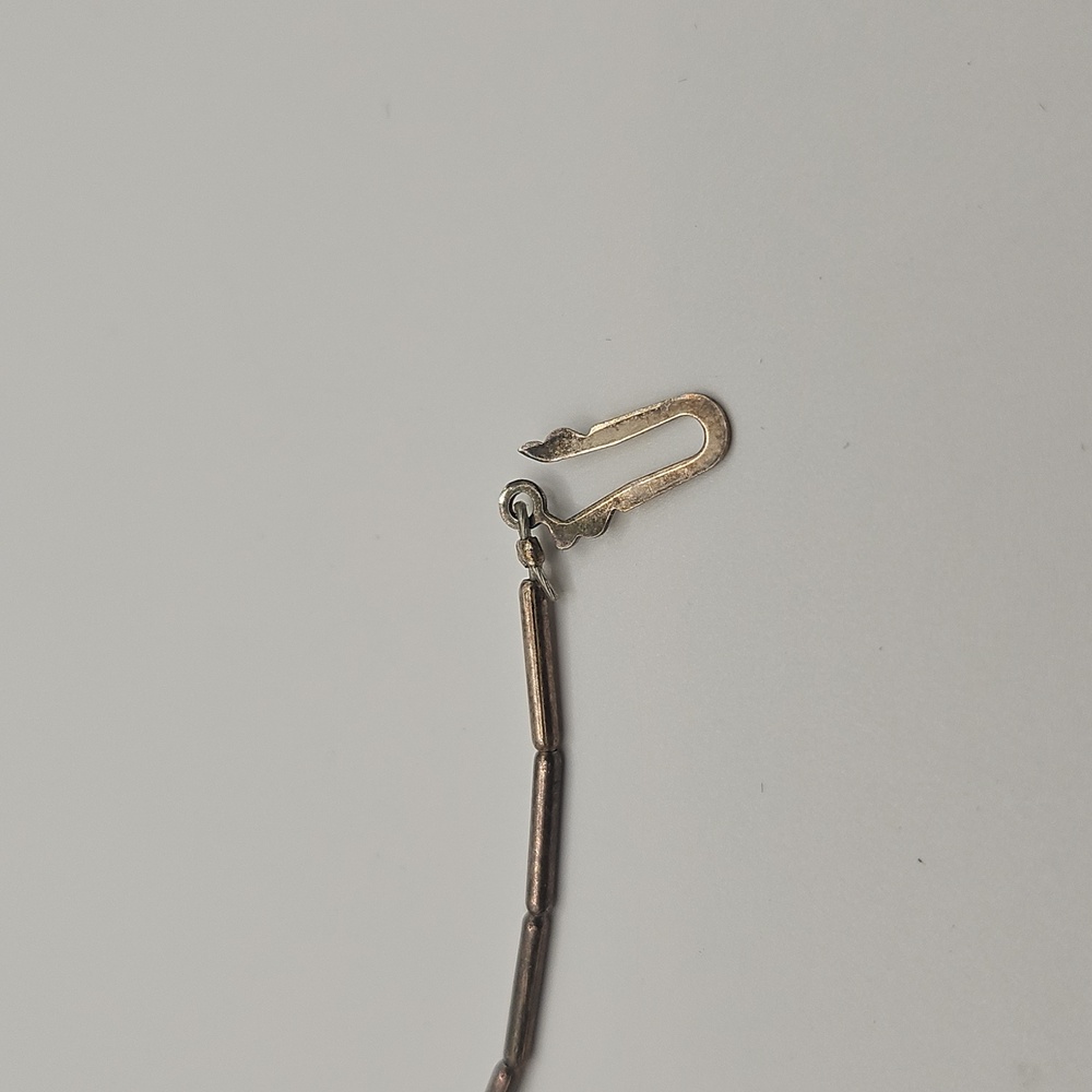 Source Unknown Silver And Green Beaded Bracelet - image 7